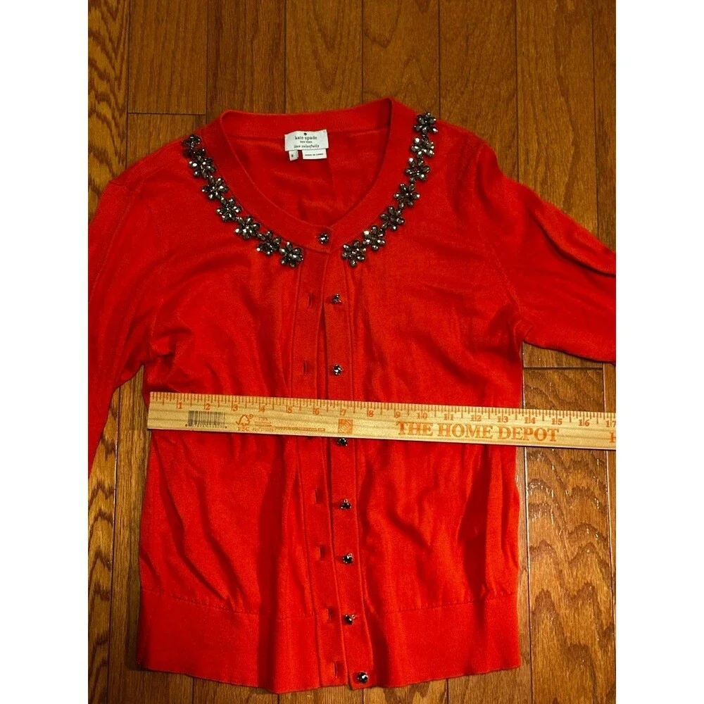 Kate Spade Women’s Jeweled Button Up Cardigan Size S
